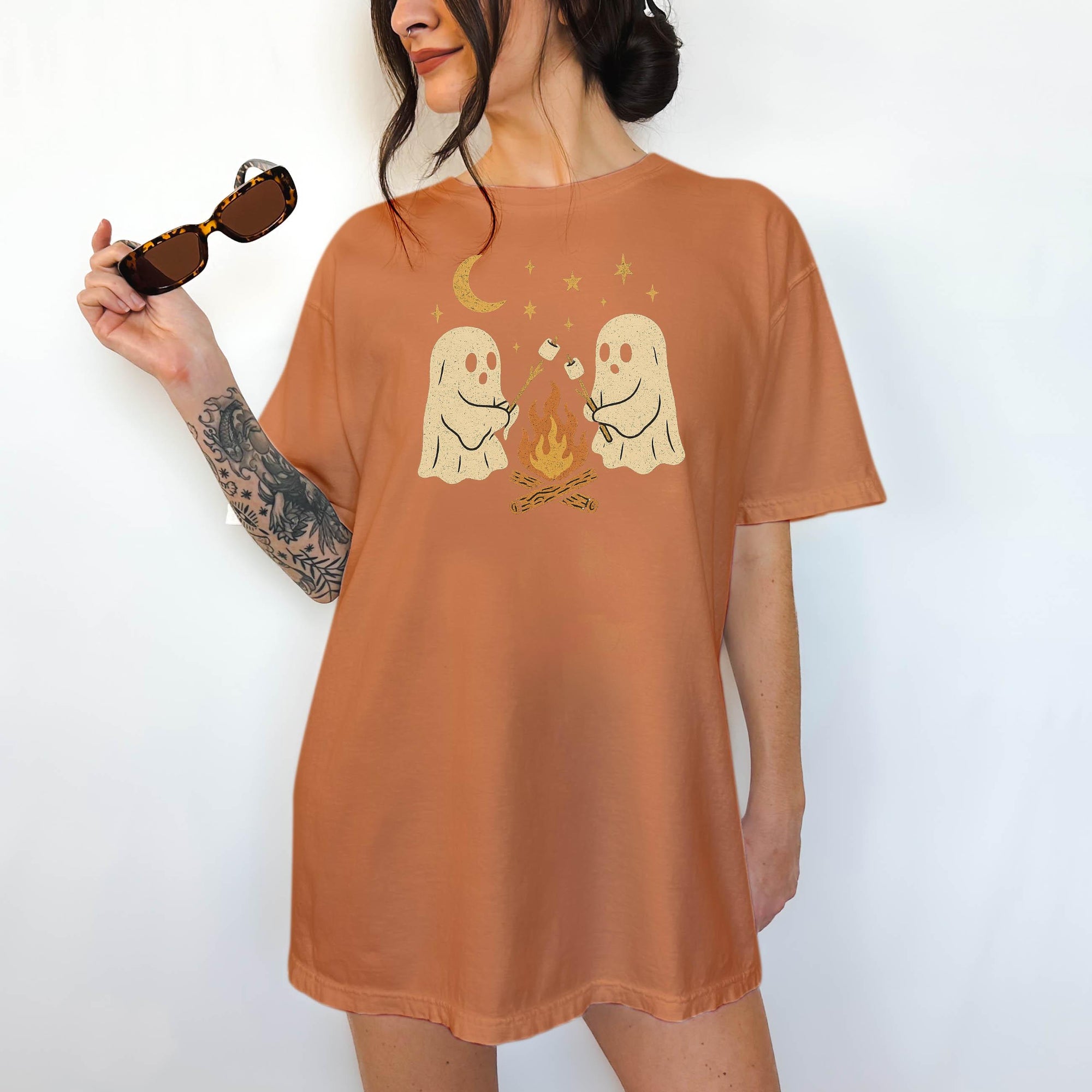Campfire Ghosts - Comfort Colors T-shirt, Funny Shirt, Dark Humor