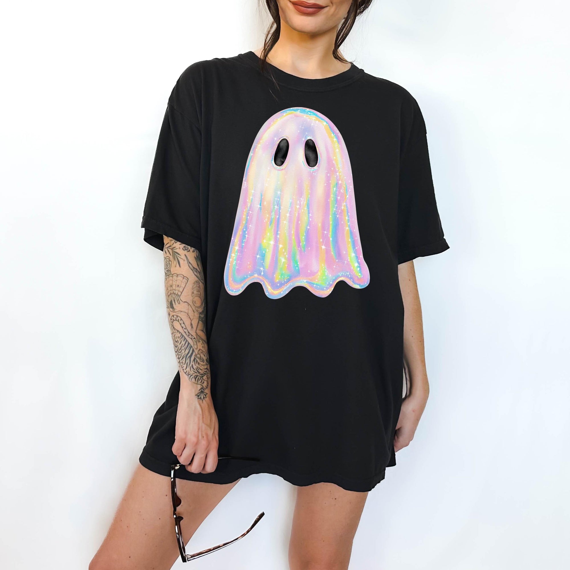 Shimmering Iridescent Ghost - Comfort Colors T-shirt, Funny Shirt, Dark Humor