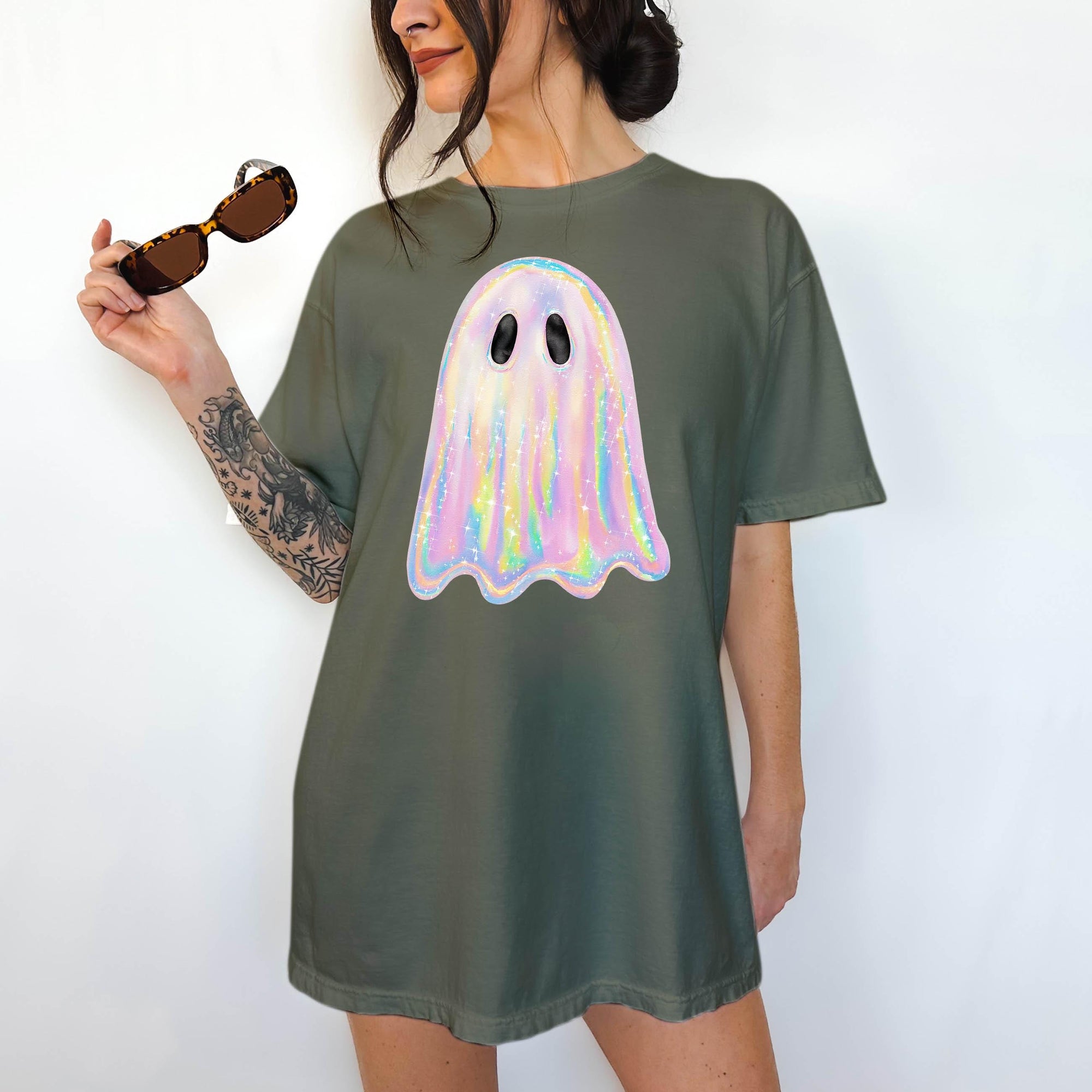 Shimmering Iridescent Ghost - Comfort Colors T-shirt, Funny Shirt, Dark Humor