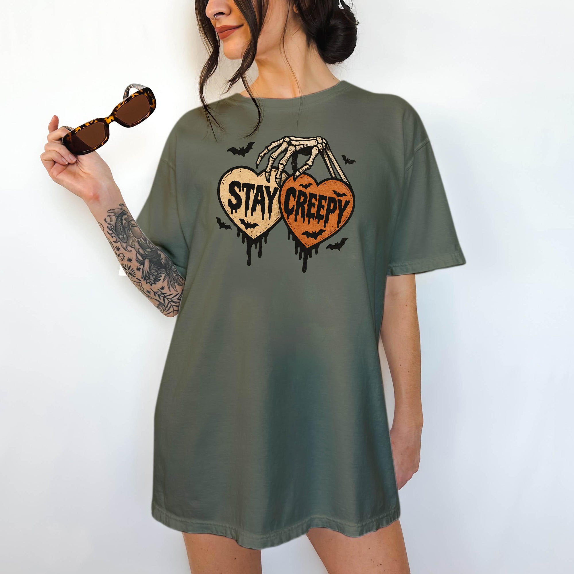 Stay Creepy - Comfort Colors T-shirt, Funny Shirt, Dark Humor