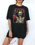 Staying Alive - Comfort Colors T-shirt, Funny Shirt, Dark Humor
