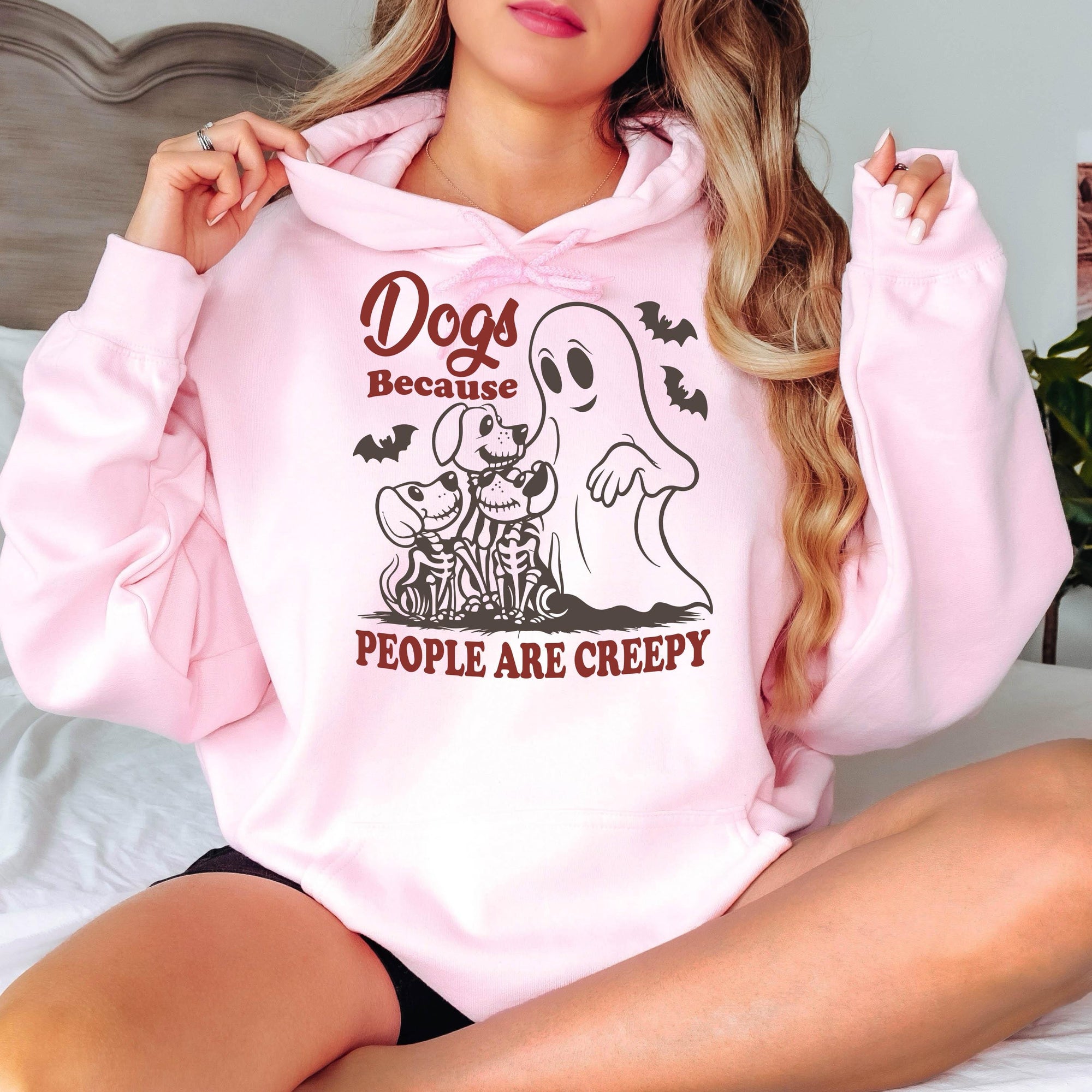 Dog Because People are Creepy - Crewneck Sweatshirt or Hoodie