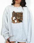 Haunted Library - Crewneck Sweatshirt or Hoodie