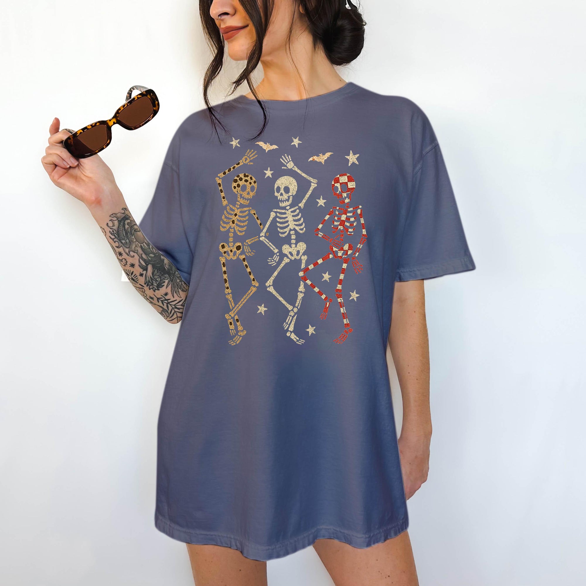 Dancing Skeletons - Comfort Colors T-shirt, Funny Shirt, Dark Humor