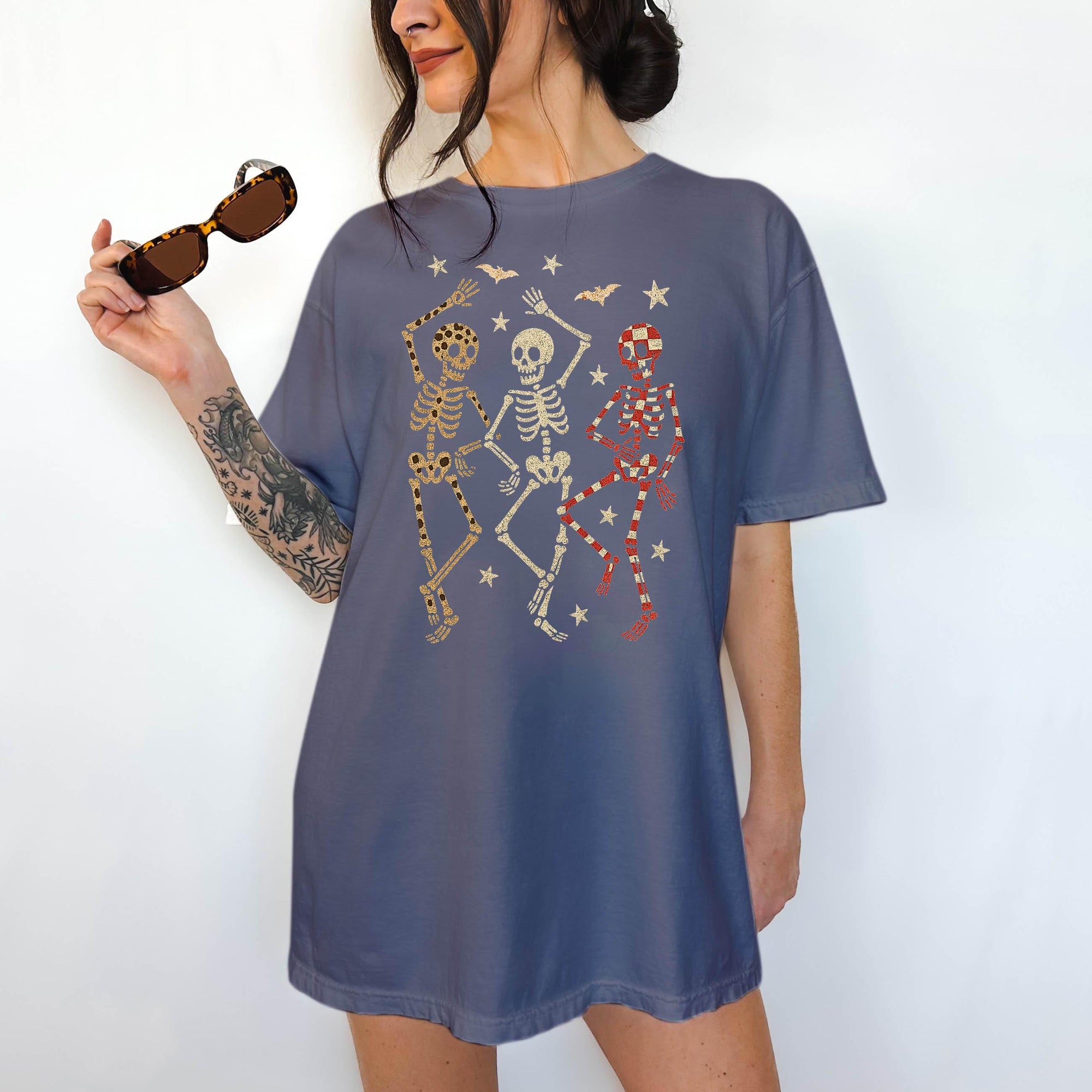 Dancing Skeletons - Comfort Colors T-shirt, Funny Shirt, Dark Humor