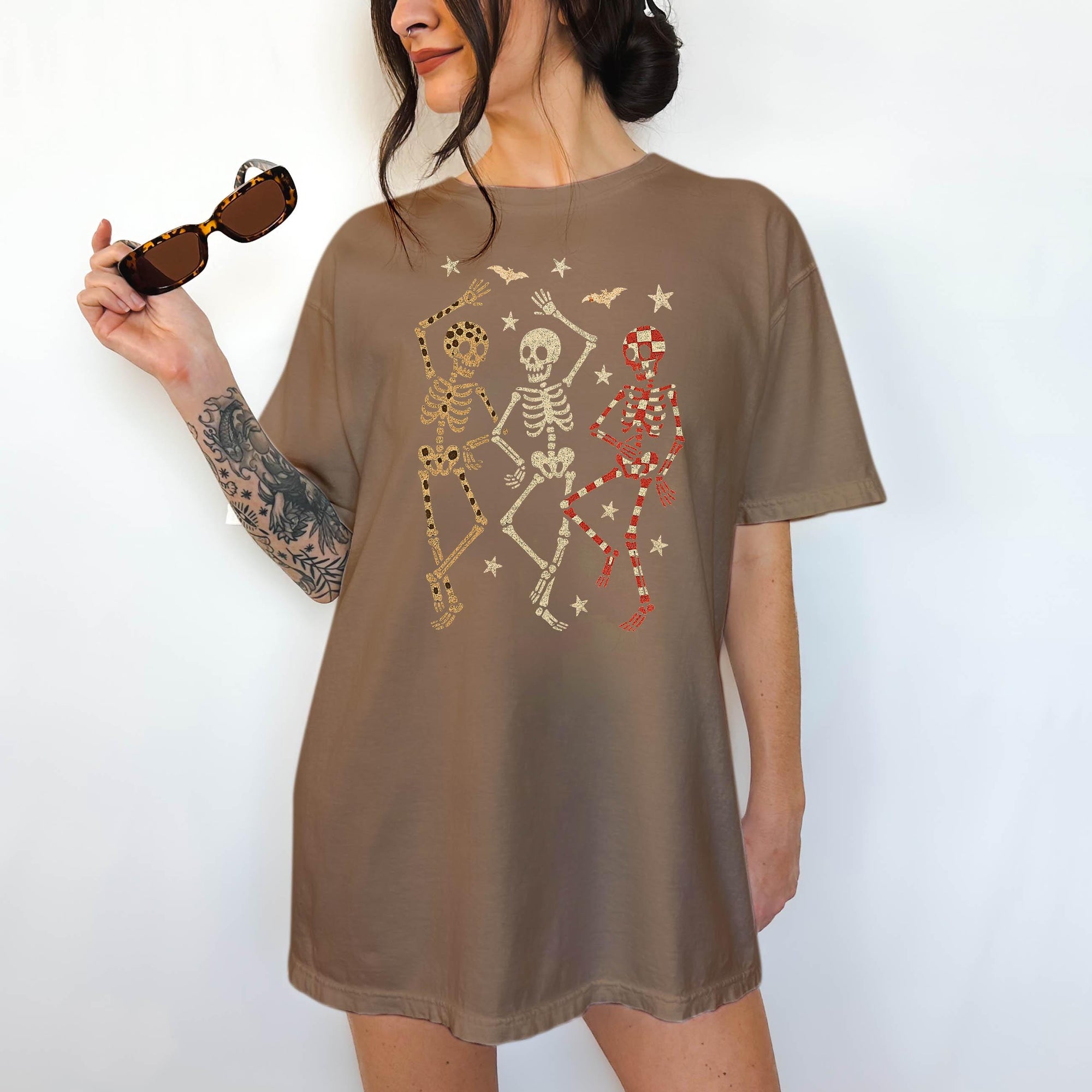 Dancing Skeletons - Comfort Colors T-shirt, Funny Shirt, Dark Humor