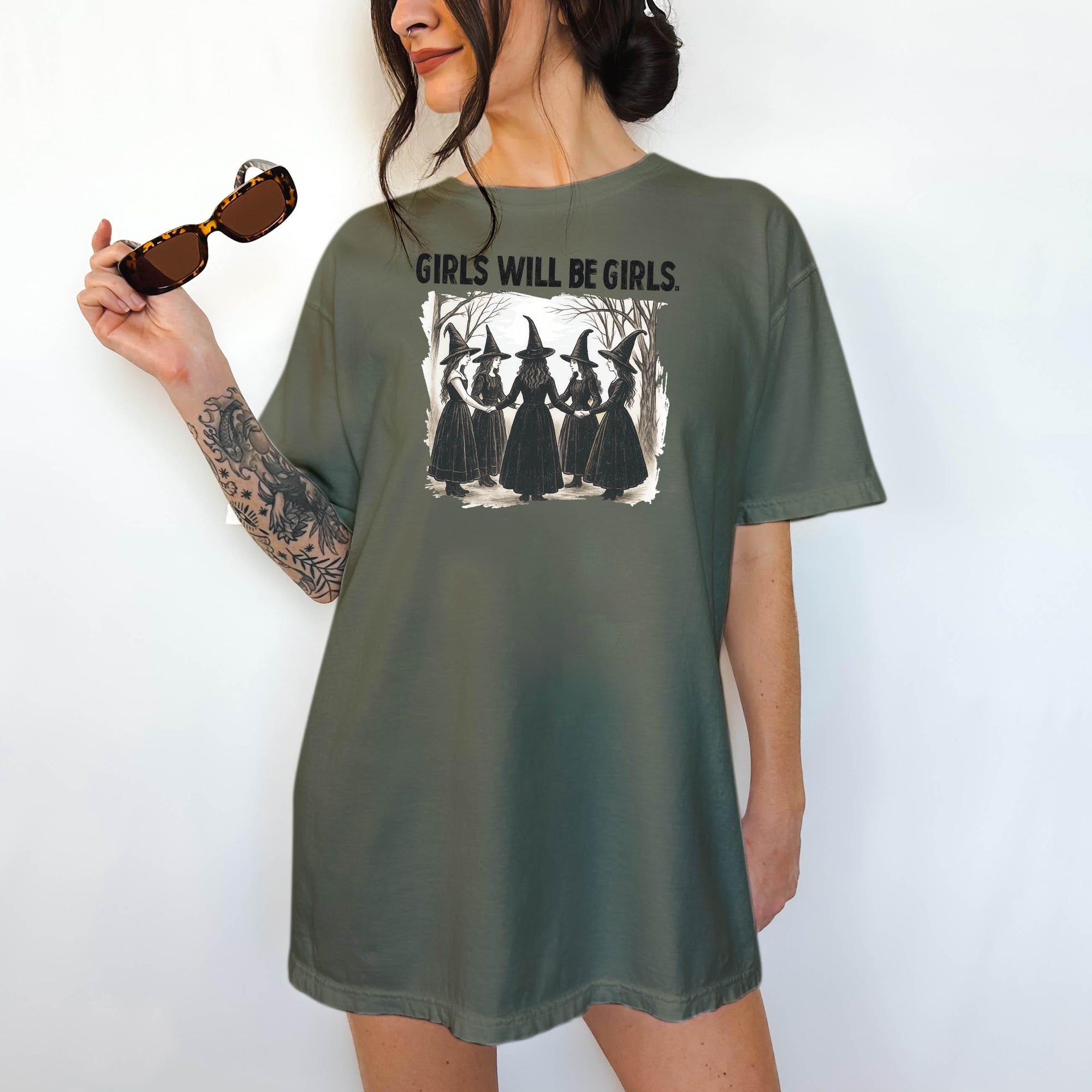 Girls Will Be Girls - Comfort Colors T-shirt, Funny Shirt, Dark Humor