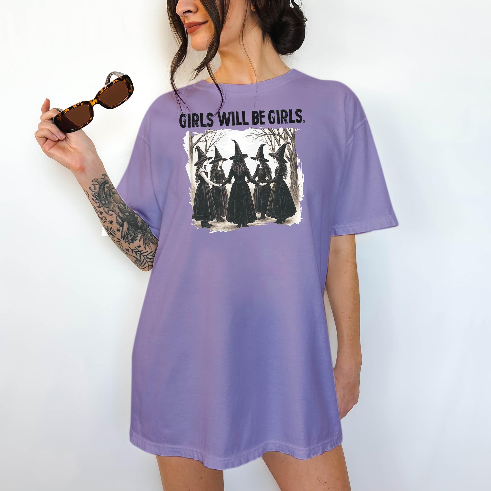 Girls Will Be Girls - Comfort Colors T-shirt, Funny Shirt, Dark Humor