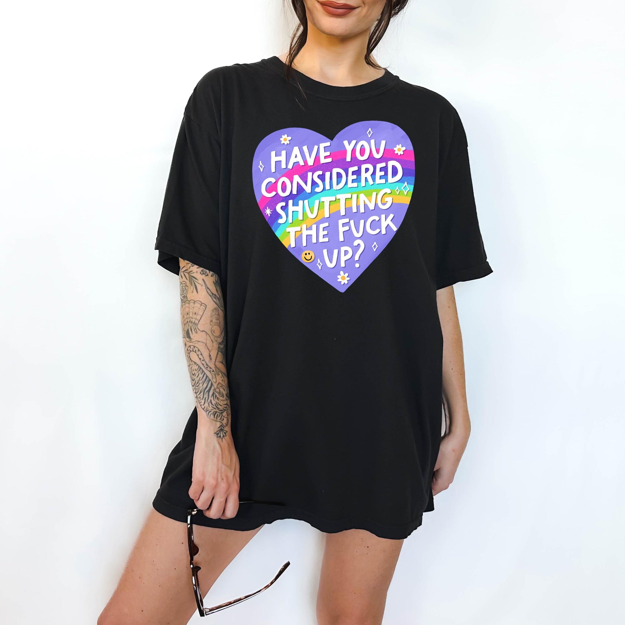 How About You Shut the Fuck Up - Comfort Colors T-shirt, Funny Shirt, Dark Humor