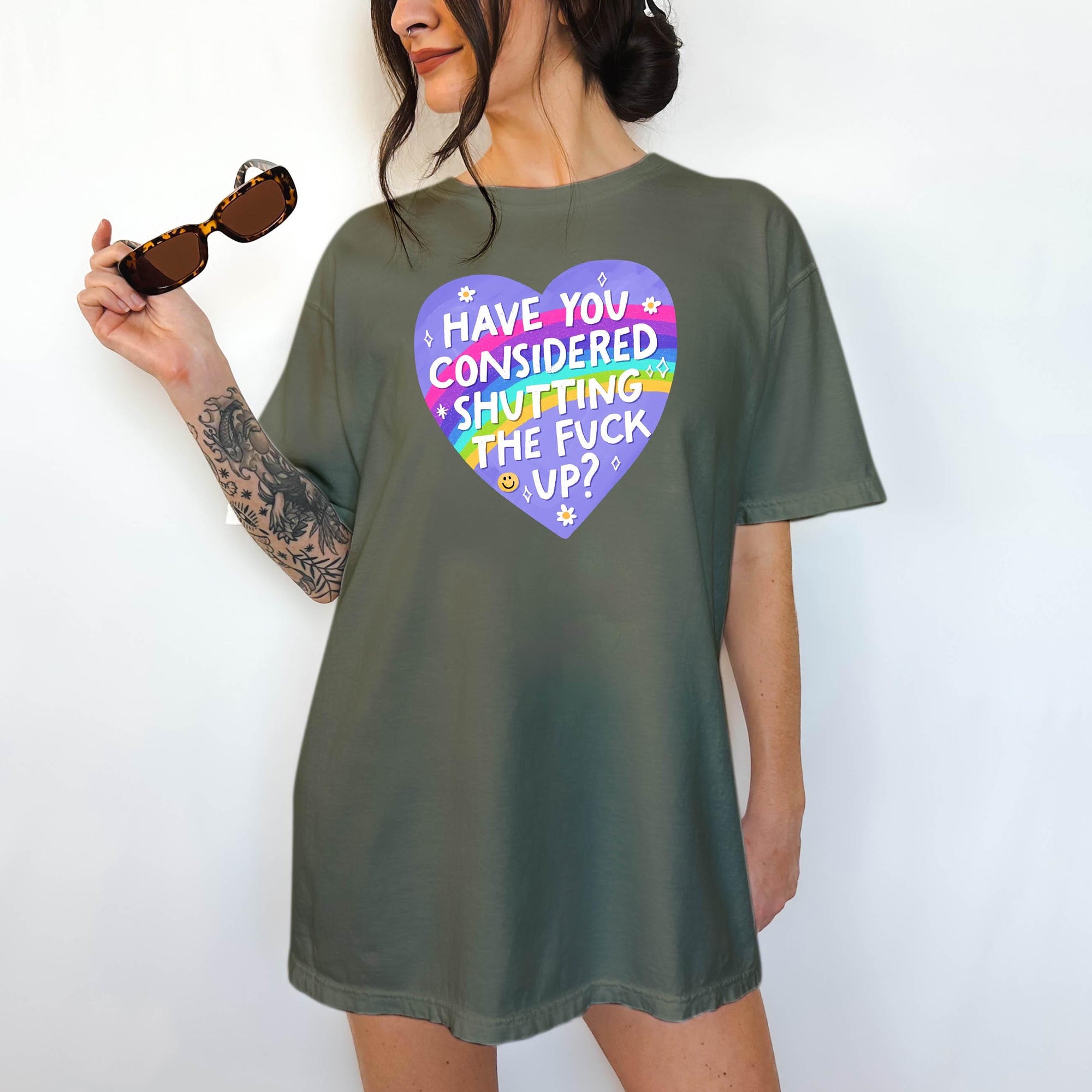 How About You Shut the Fuck Up - Comfort Colors T-shirt, Funny Shirt, Dark Humor