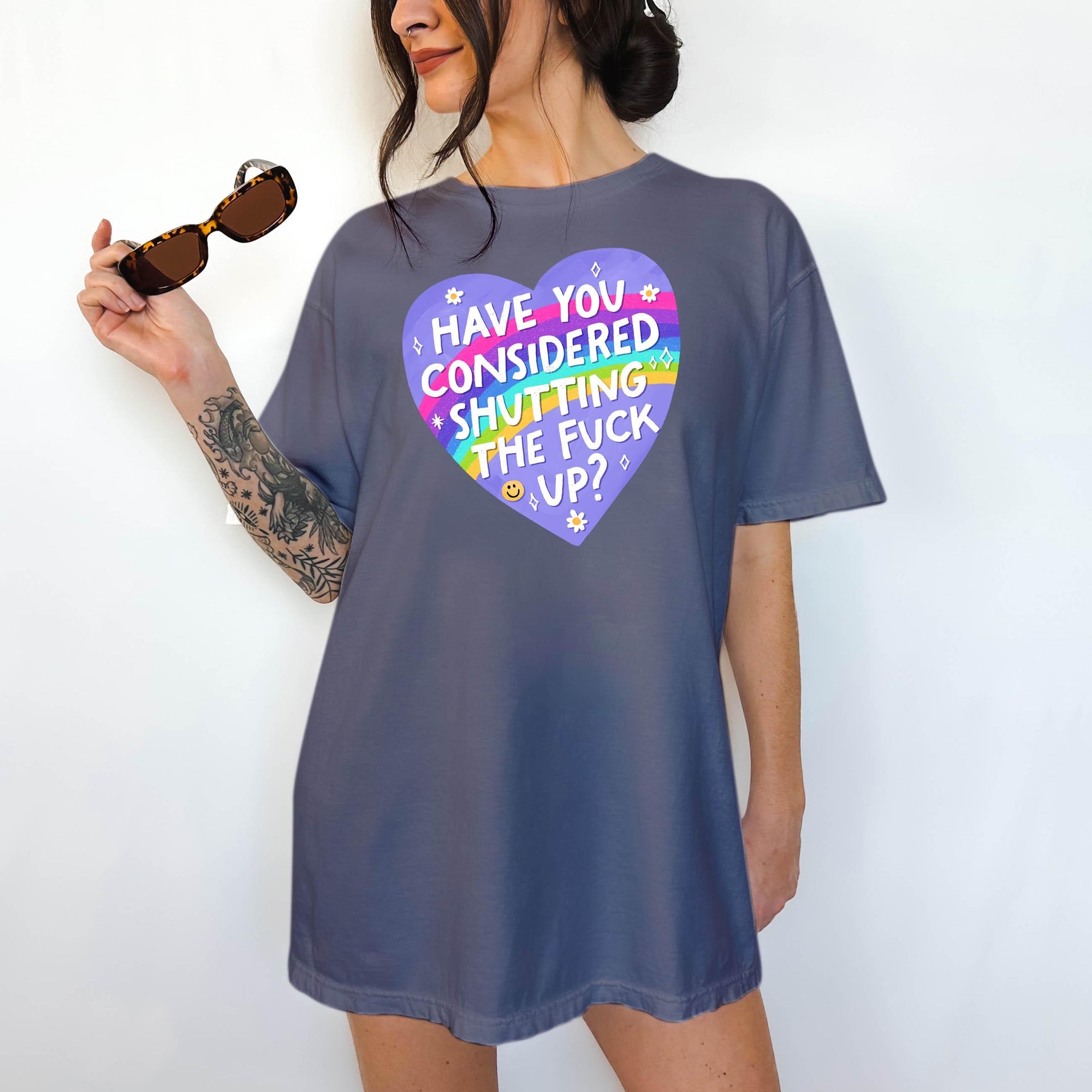 How About You Shut the Fuck Up - Comfort Colors T-shirt, Funny Shirt, Dark Humor