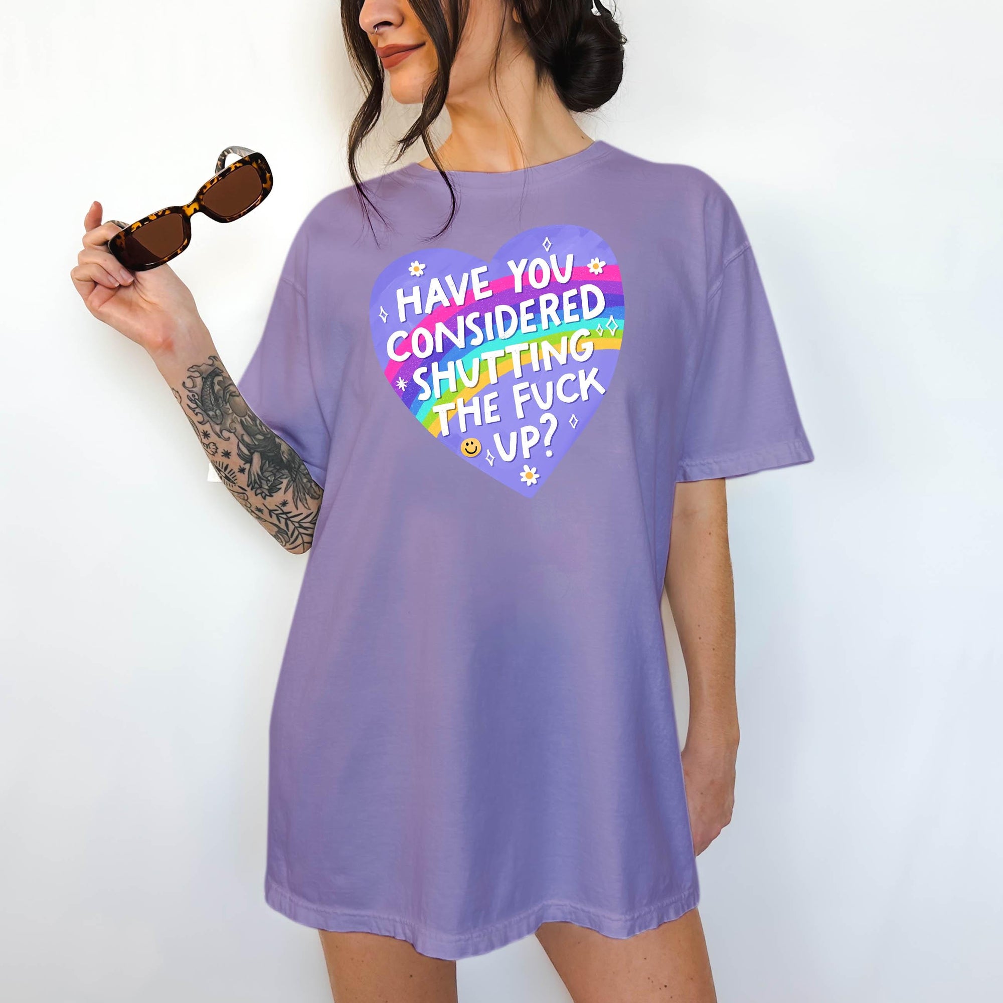 How About You Shut the Fuck Up - Comfort Colors T-shirt, Funny Shirt, Dark Humor