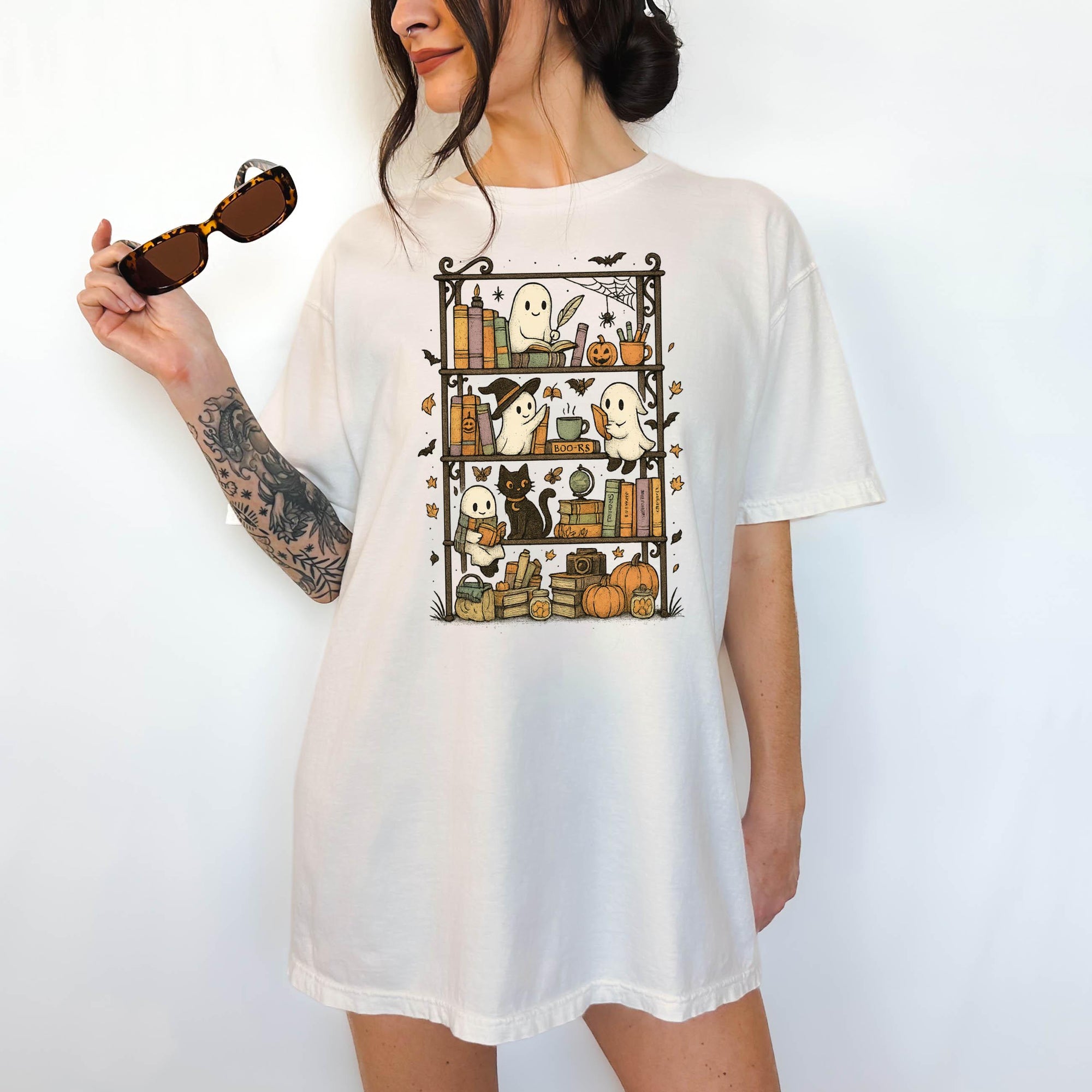 Library Ghost - Comfort Colors T-shirt, Funny Shirt, Dark Humor