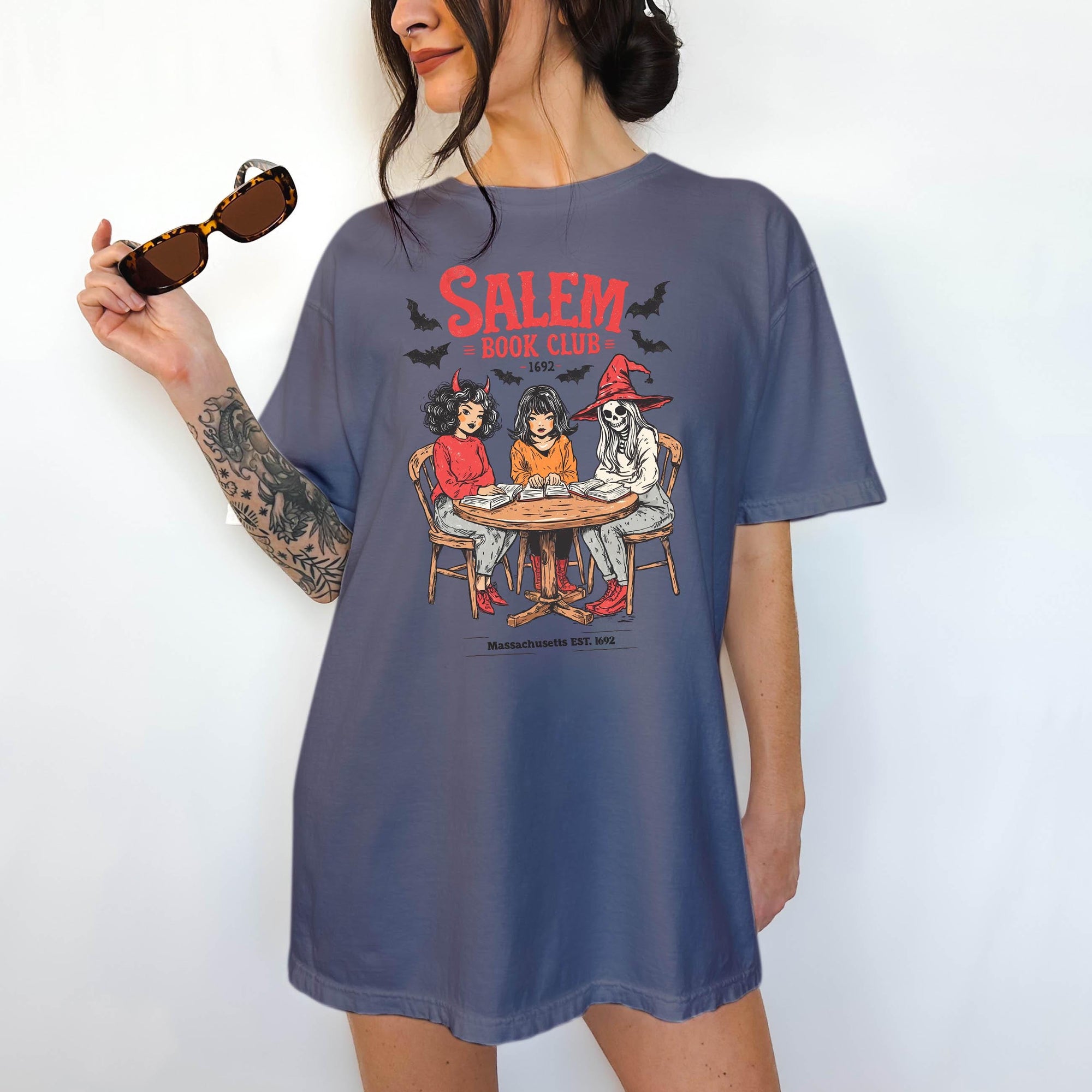Salem Book Club - Comfort Colors T-shirt, Funny Shirt, Dark Humor