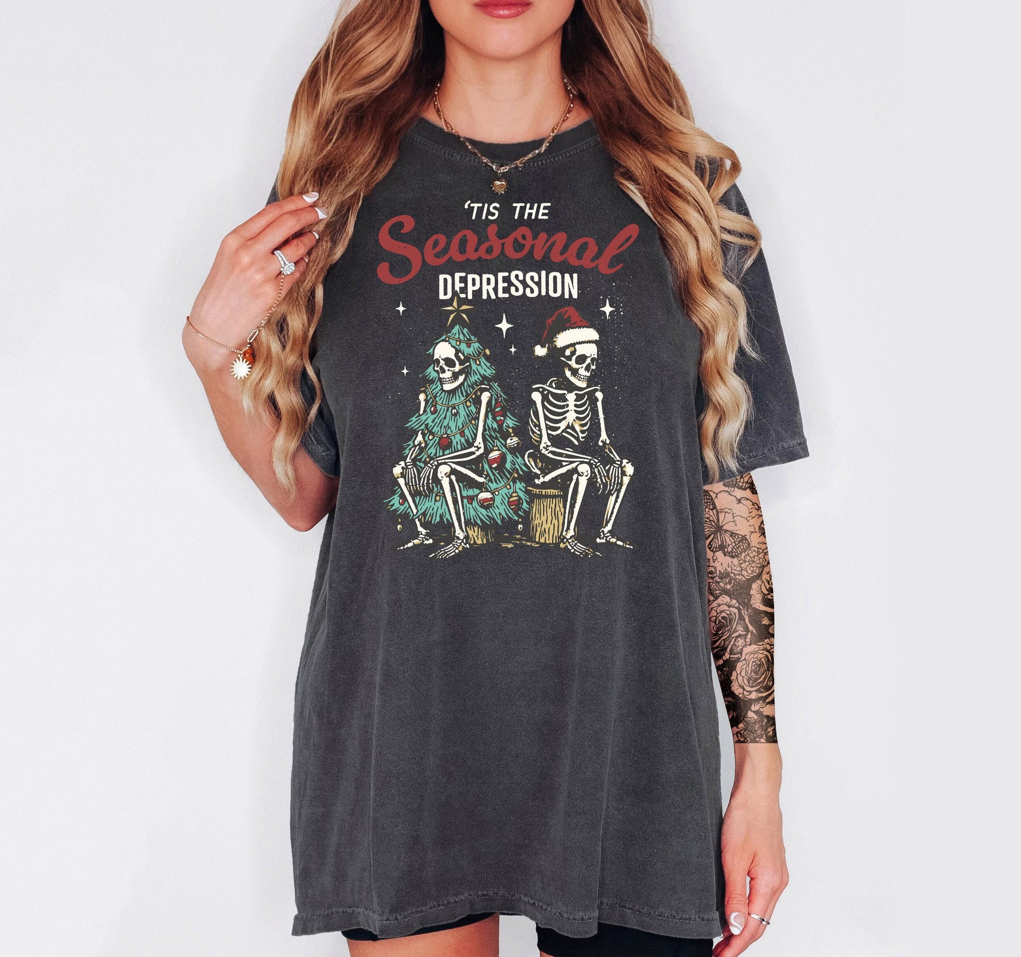 Tis&#39; the Seasonal Depression - Comfort Colors T-shirt, Funny Shirt, Dark Humor