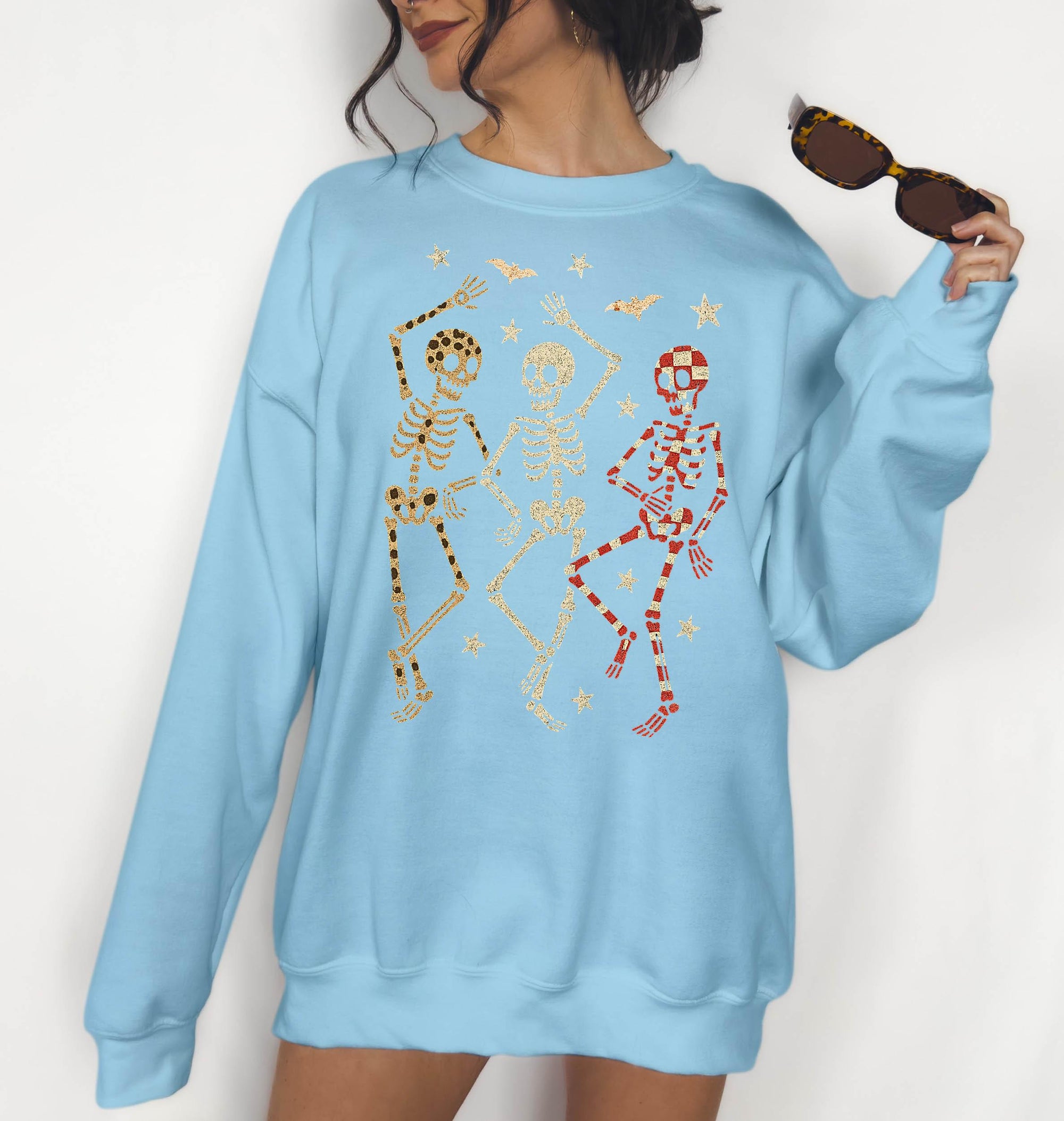 Dancing Skeletons - Crewneck Sweatshirt or Hoodie