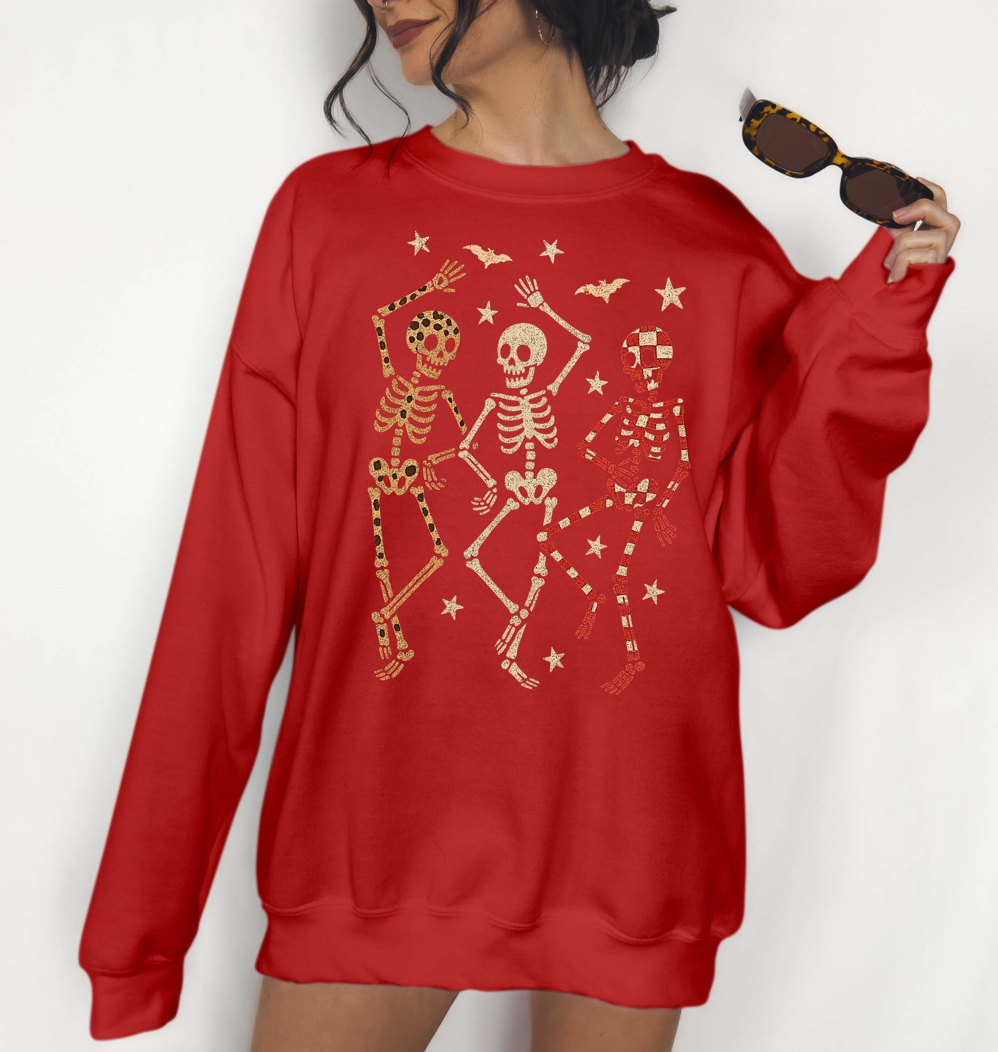 Dancing Skeletons - Crewneck Sweatshirt or Hoodie