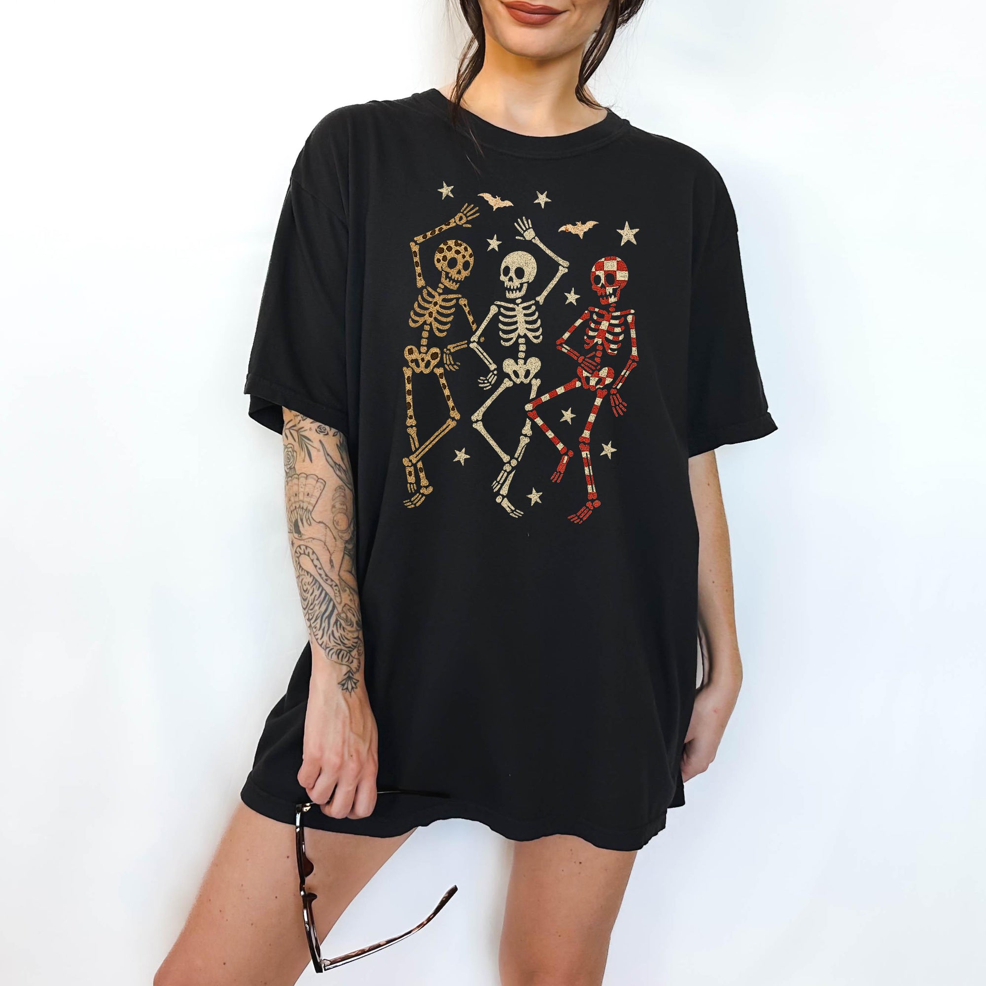 Dancing Skeletons - Comfort Colors T-shirt, Funny Shirt, Dark Humor