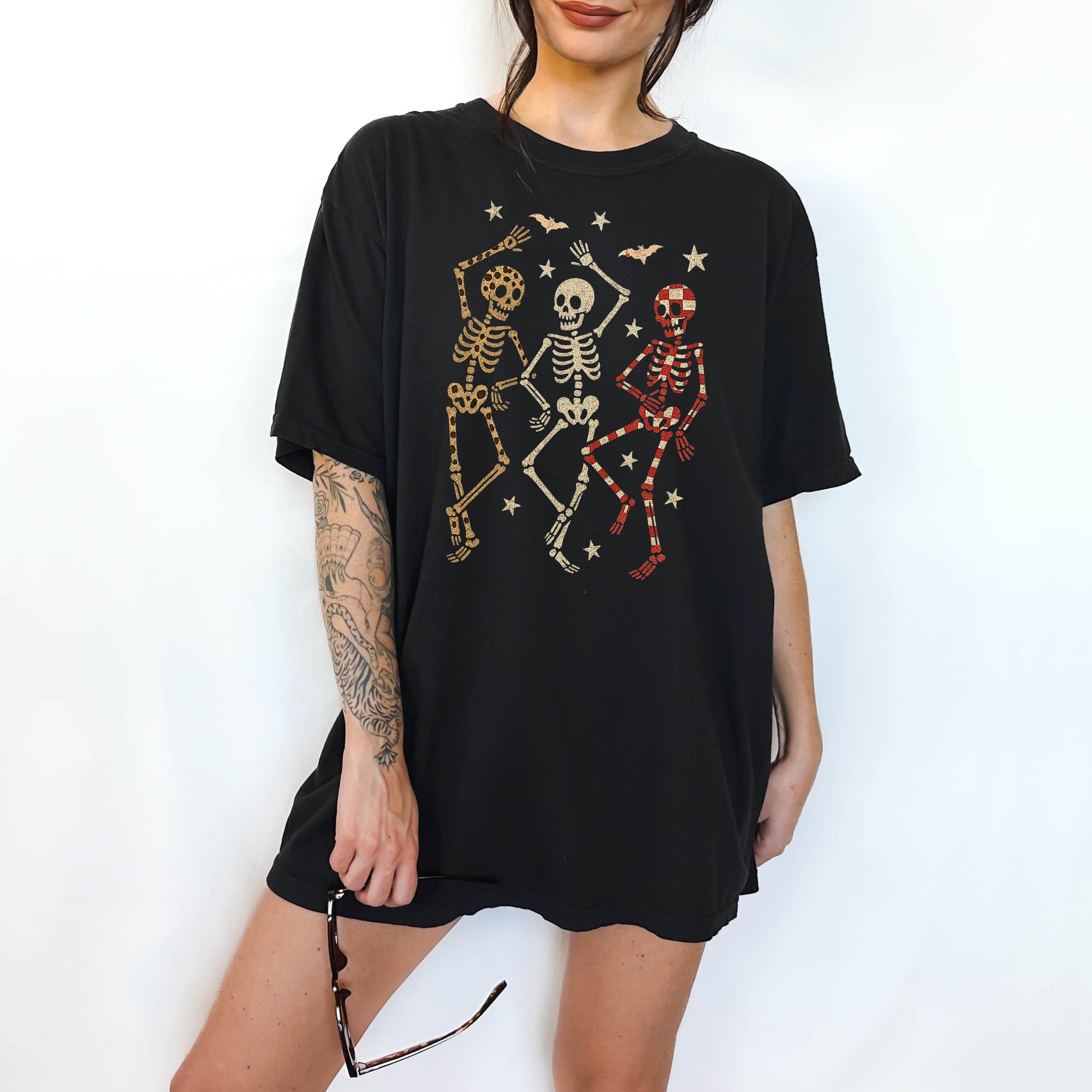 Dancing Skeletons - Comfort Colors T-shirt, Funny Shirt, Dark Humor
