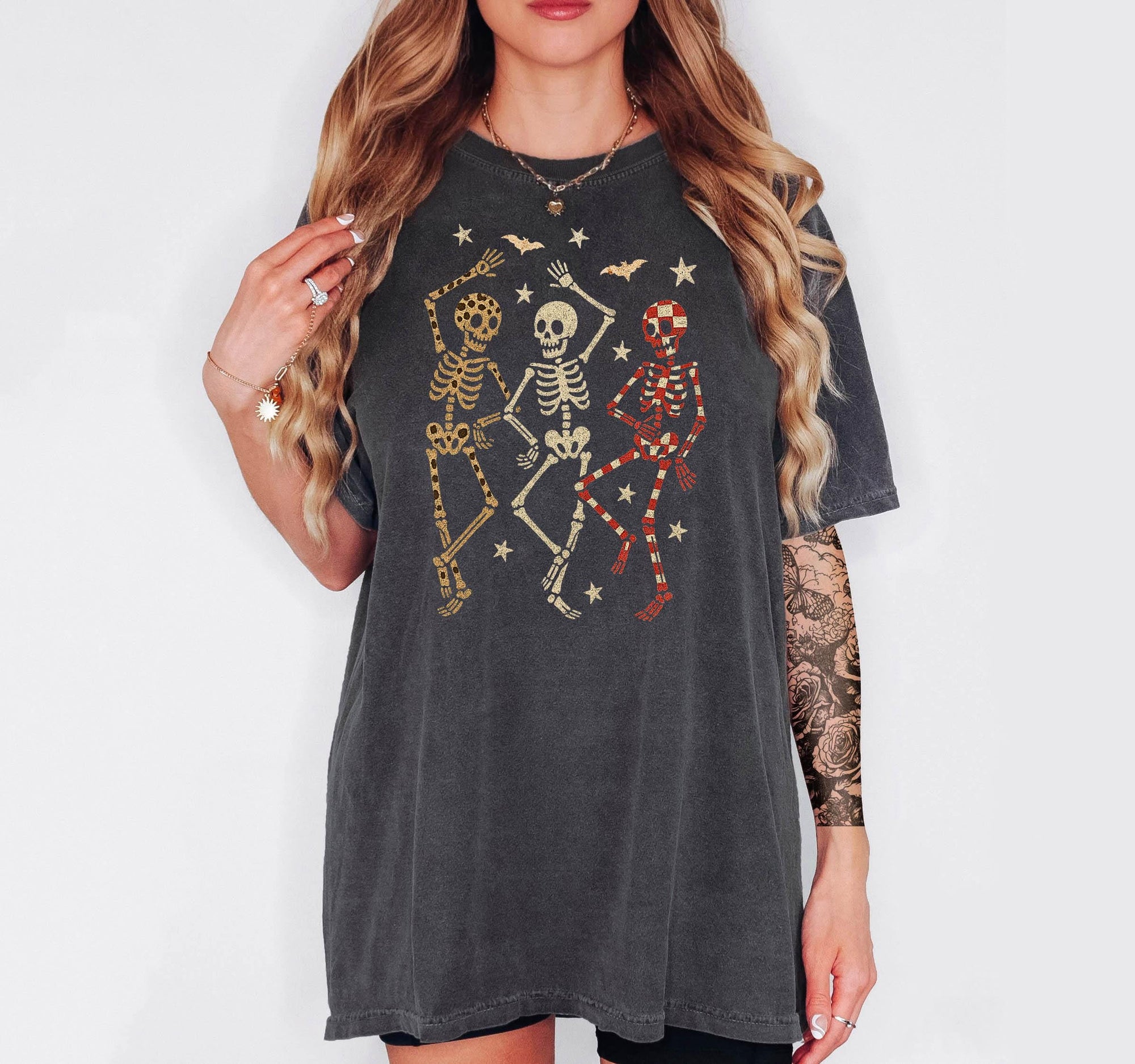 Dancing Skeletons - Comfort Colors T-shirt, Funny Shirt, Dark Humor