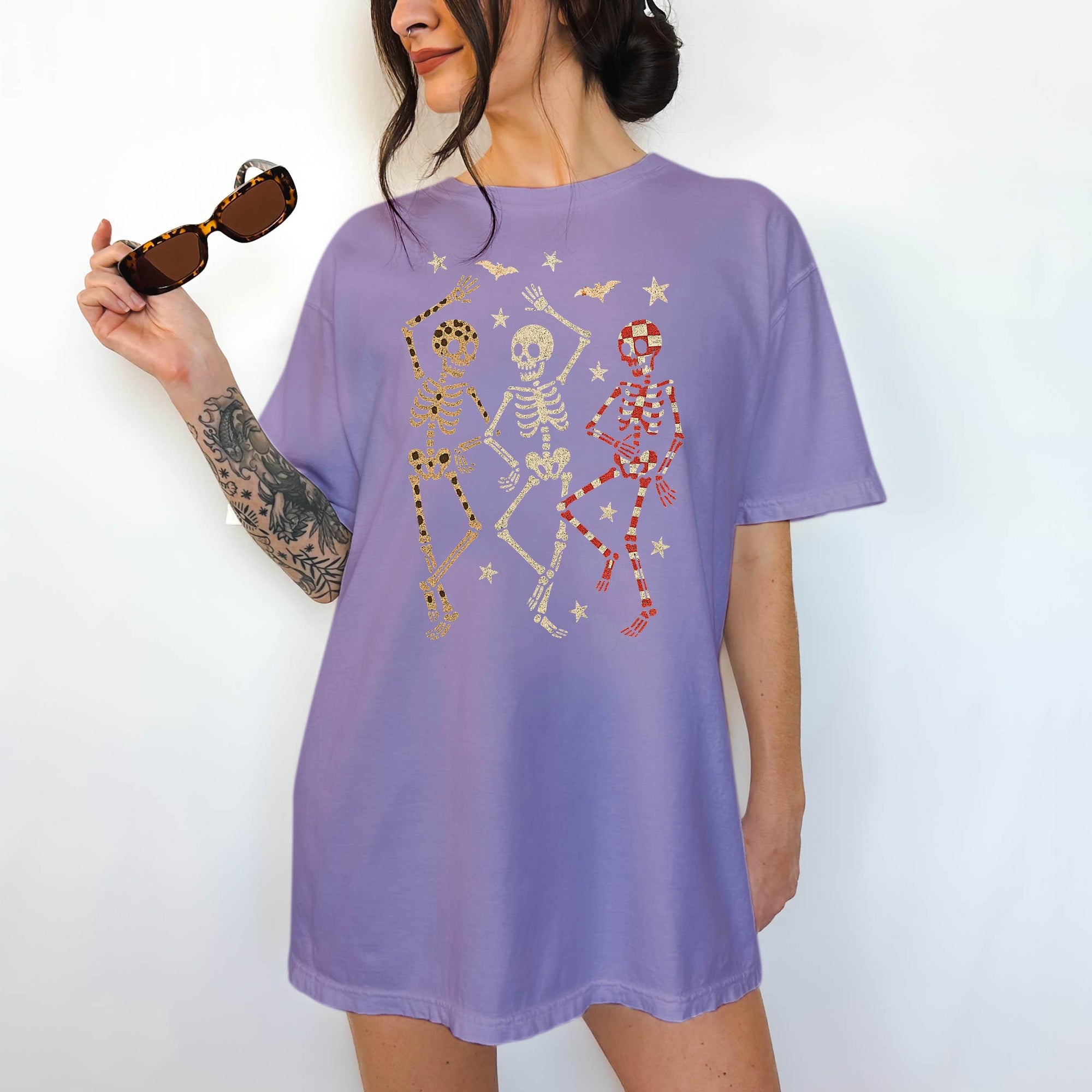Dancing Skeletons - Comfort Colors T-shirt, Funny Shirt, Dark Humor