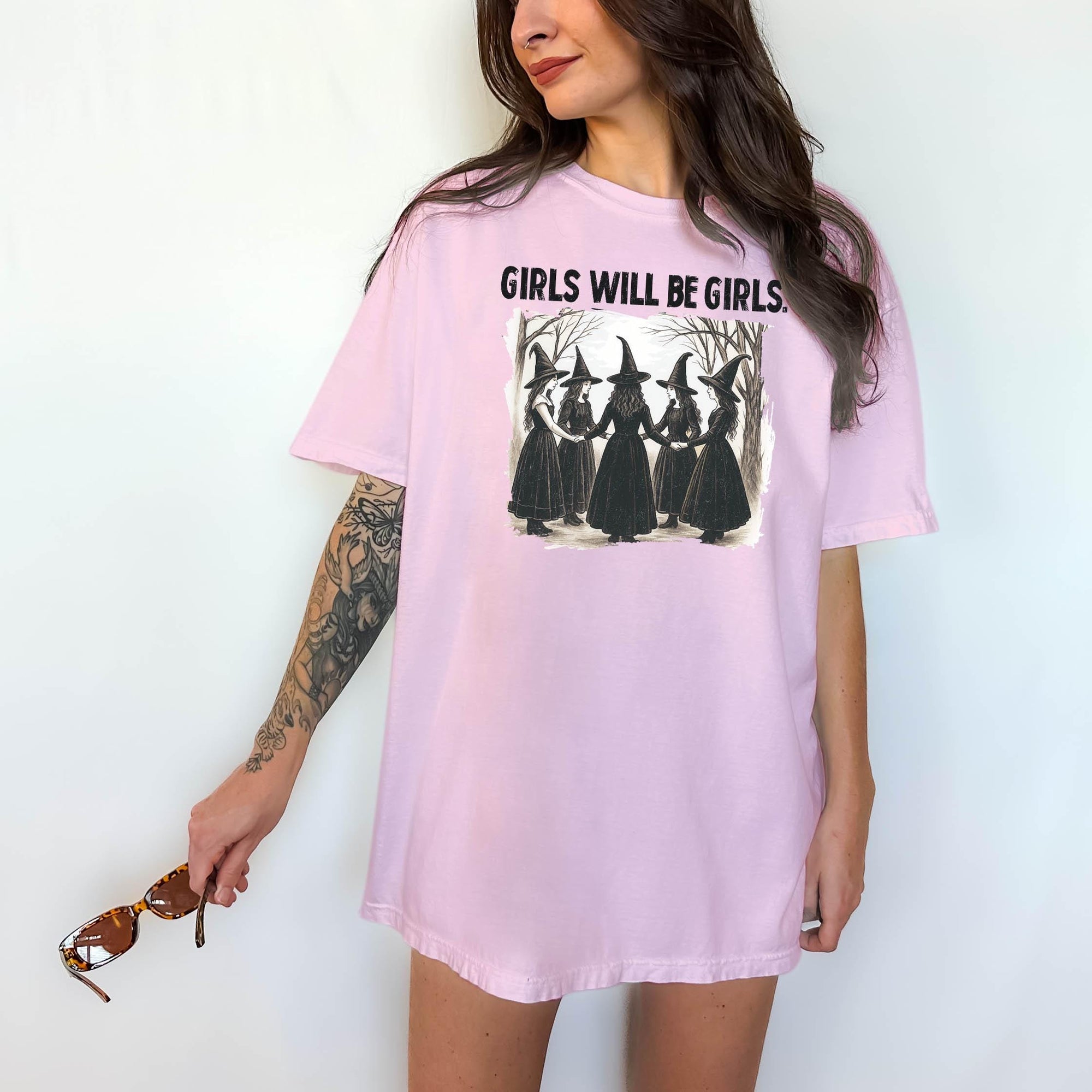 Girls Will Be Girls - Comfort Colors T-shirt, Funny Shirt, Dark Humor