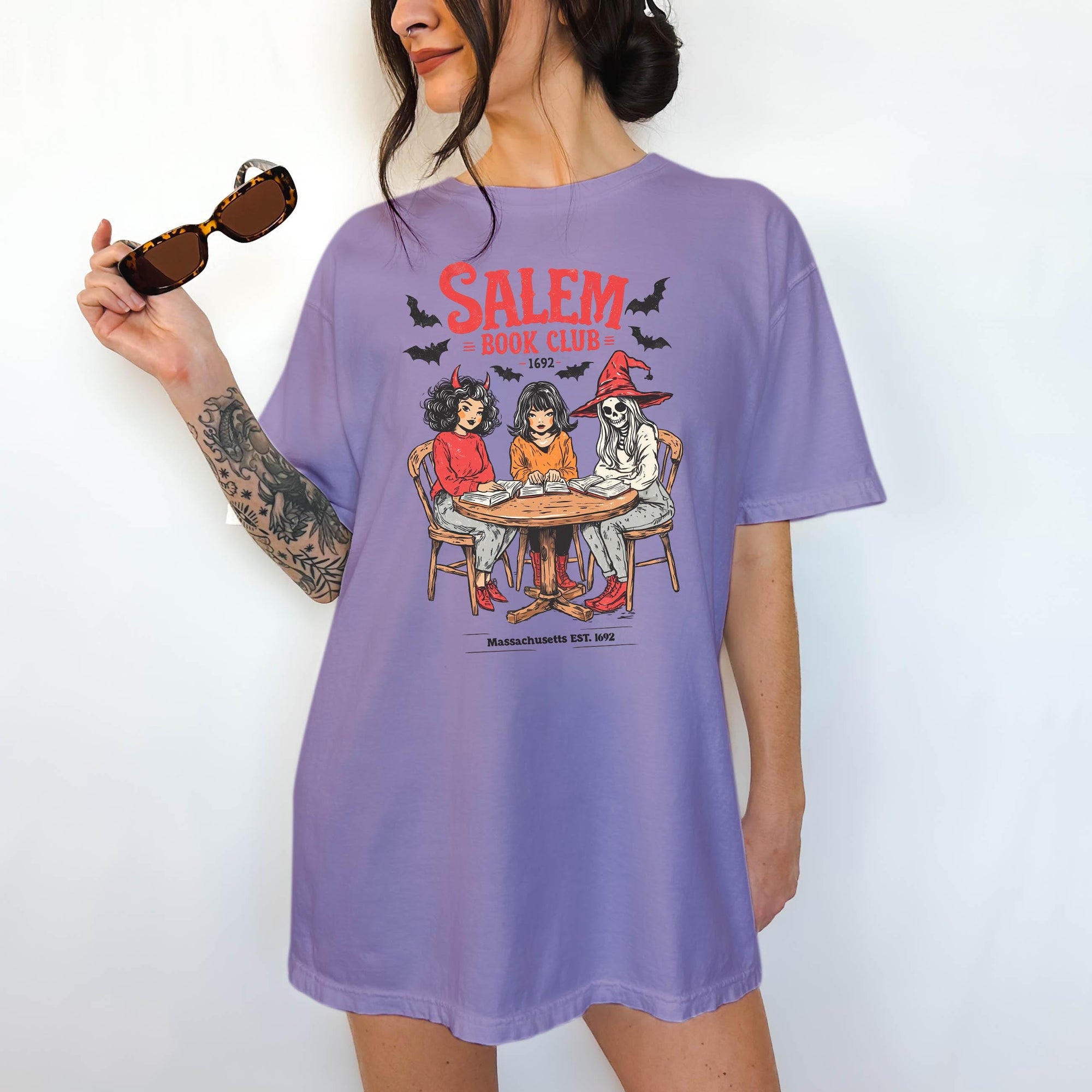 Salem Book Club - Comfort Colors T-shirt, Funny Shirt, Dark Humor