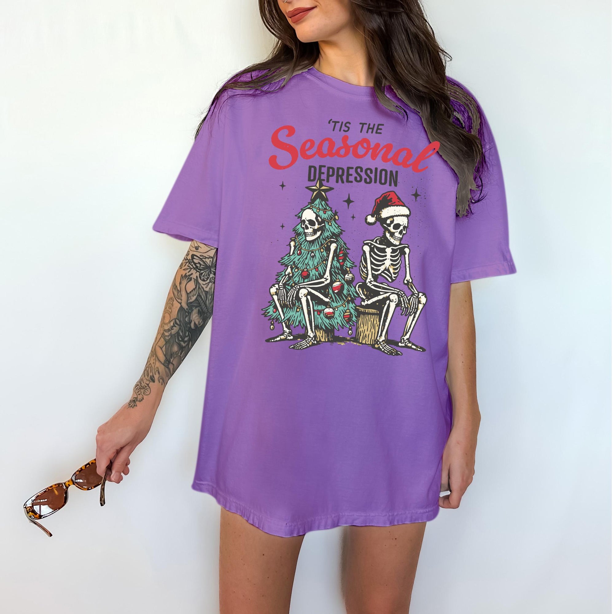 Tis&#39; the Seasonal Depression - Comfort Colors T-shirt, Funny Shirt, Dark Humor