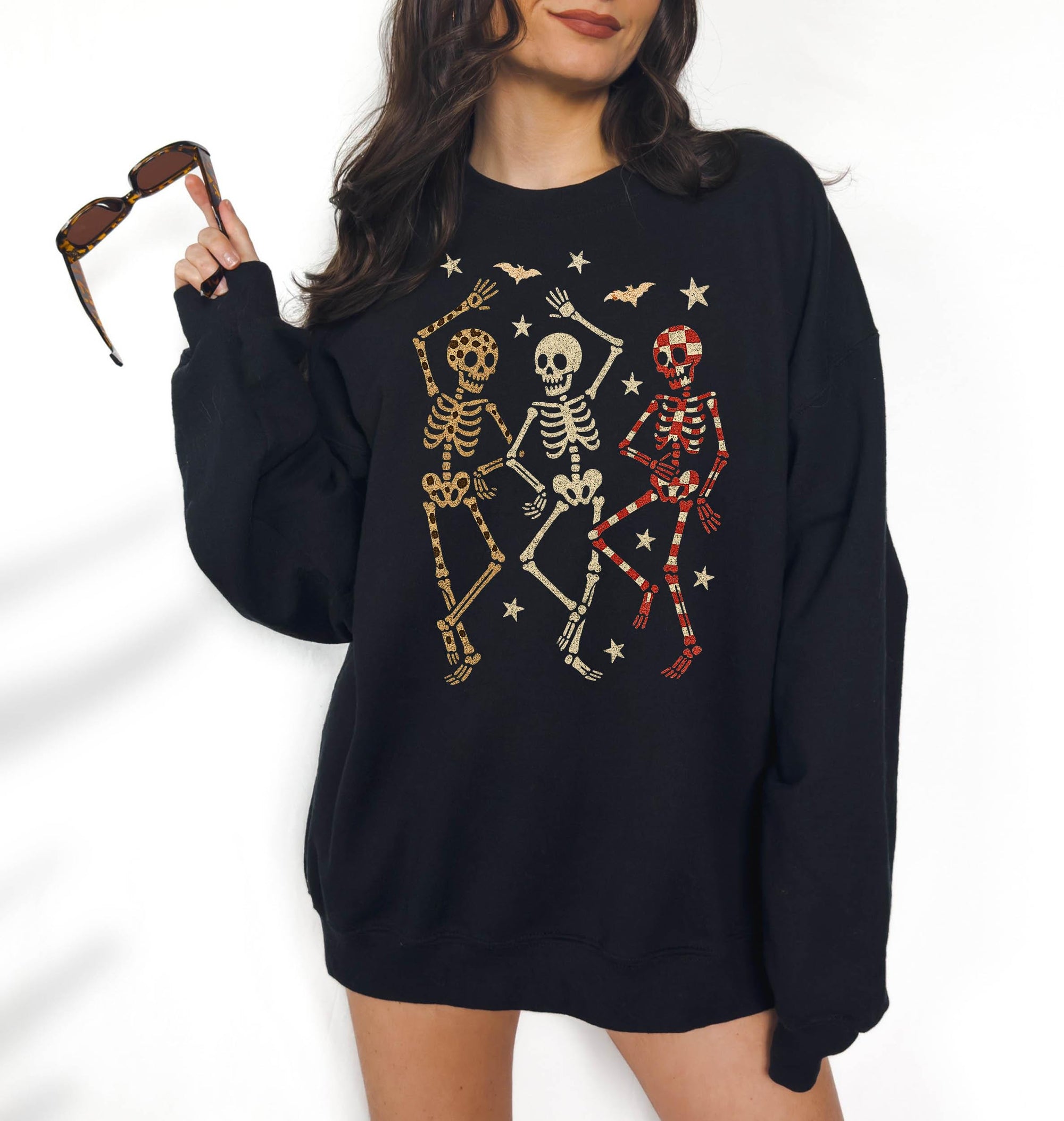 Dancing Skeletons - Crewneck Sweatshirt or Hoodie