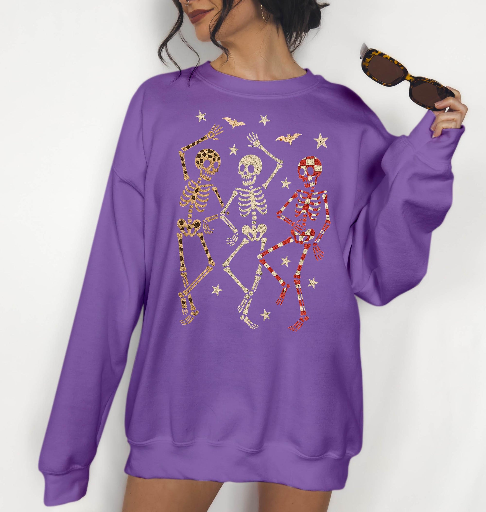 Dancing Skeletons - Crewneck Sweatshirt or Hoodie