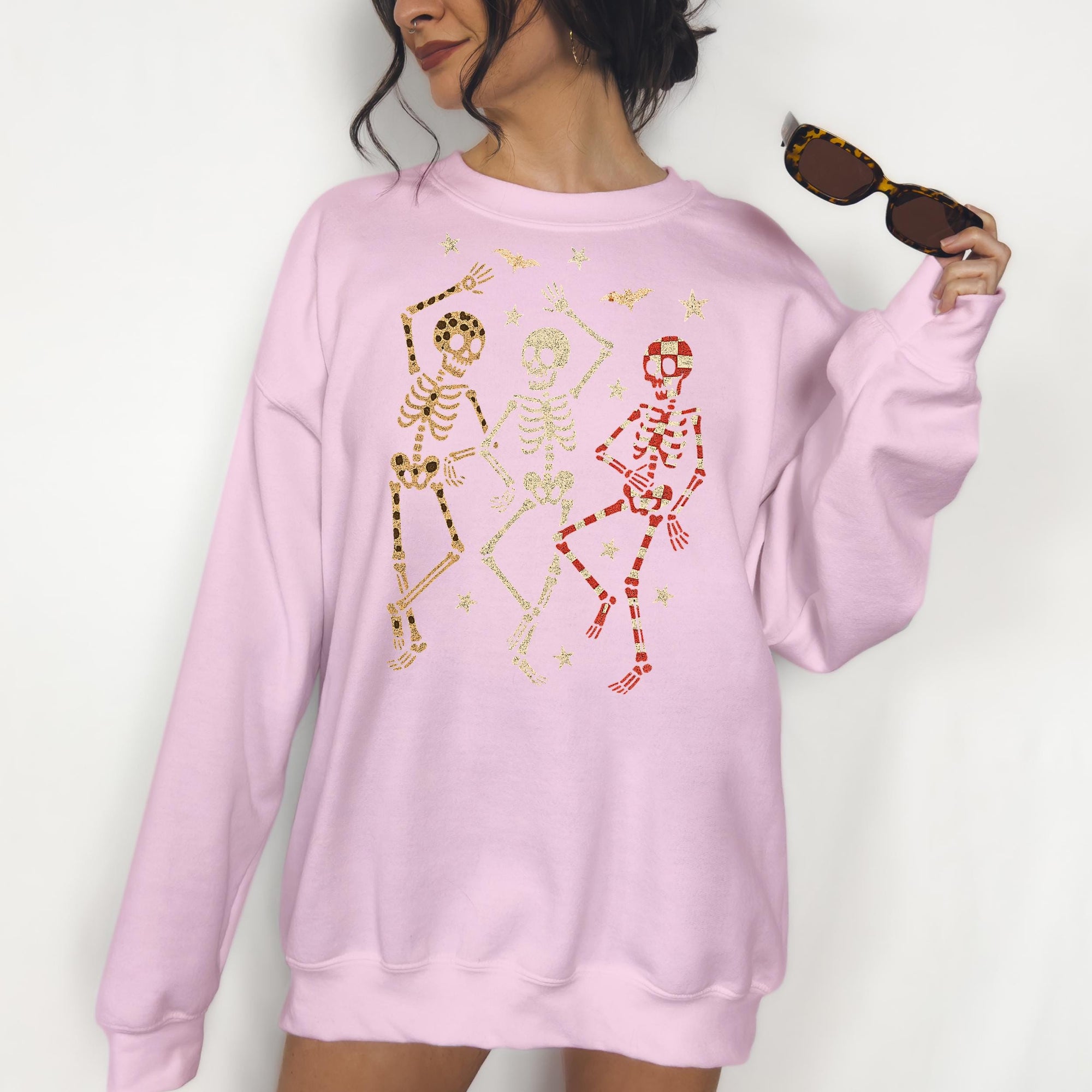 Dancing Skeletons - Crewneck Sweatshirt or Hoodie