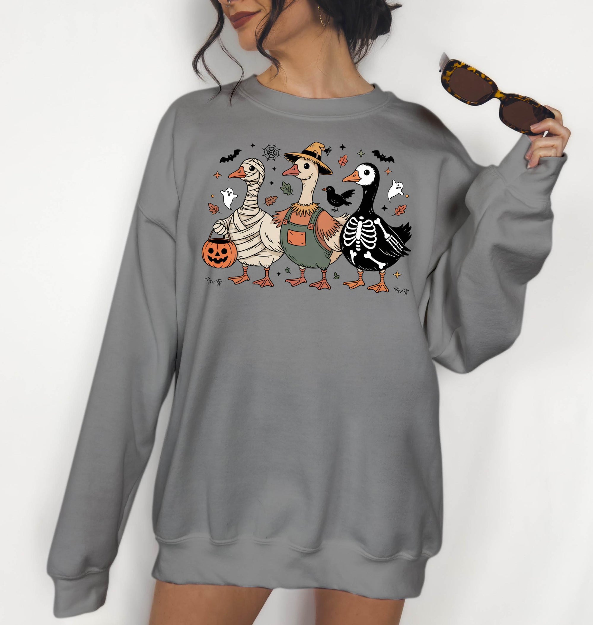 Goose Skeleton - Crewneck Sweatshirt or Hoodie