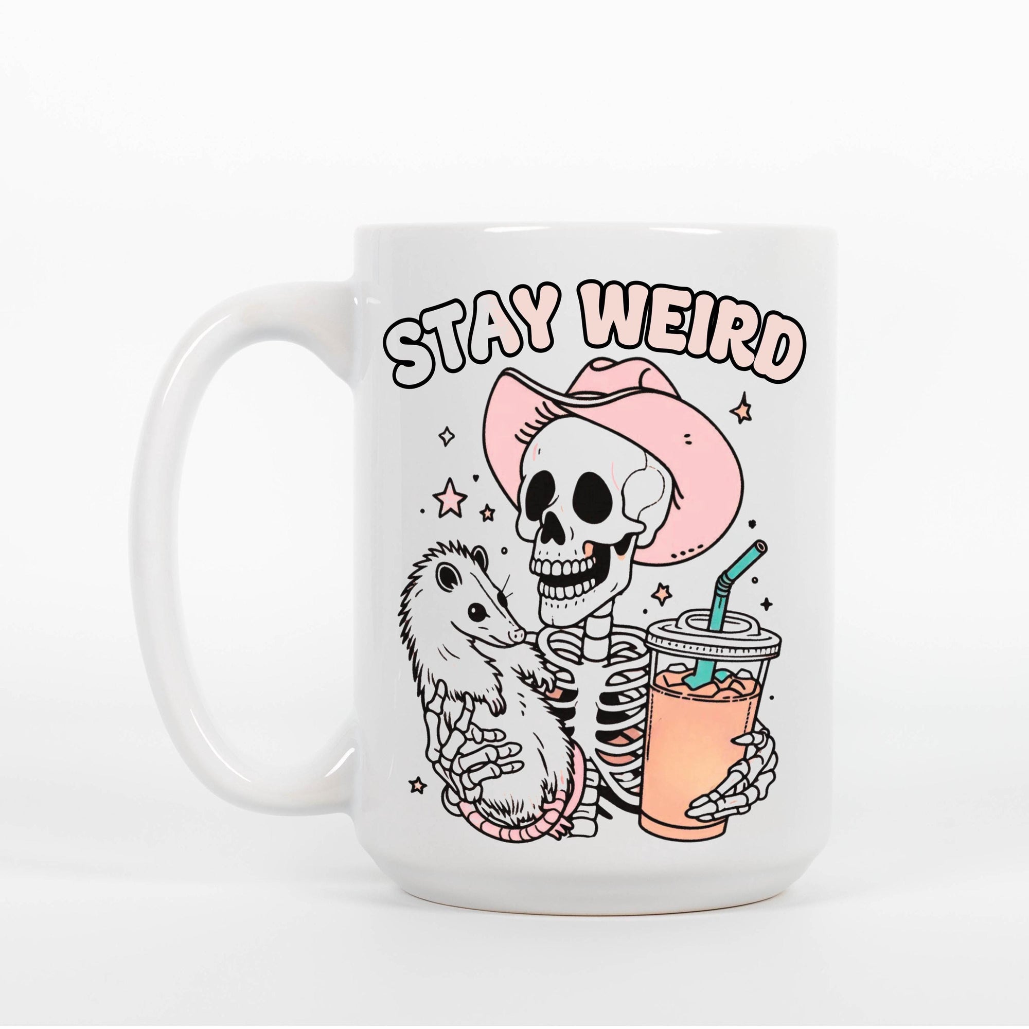 Stay Weird - Ceramic Coffee Mug 11 or 15 oz, Funny Coffee Mug, Gift under 25, Coworker Gift