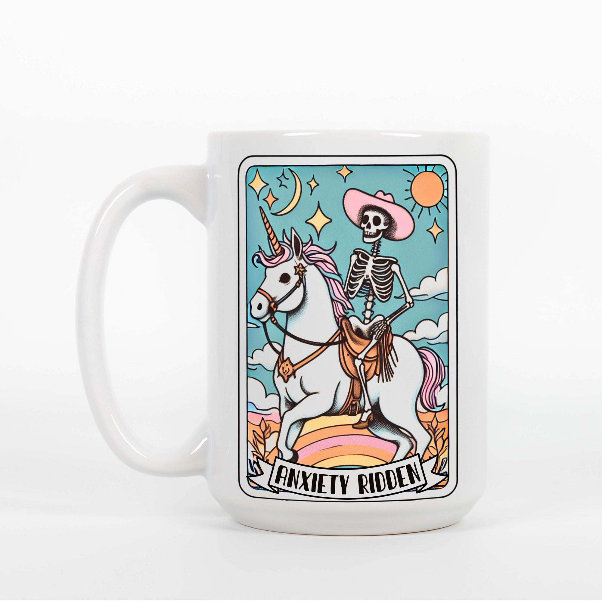 Anxiety Ridden - Ceramic Coffee Mug 11 or 15 oz, Funny Coffee Mug, Gift under 25, Coworker Gift