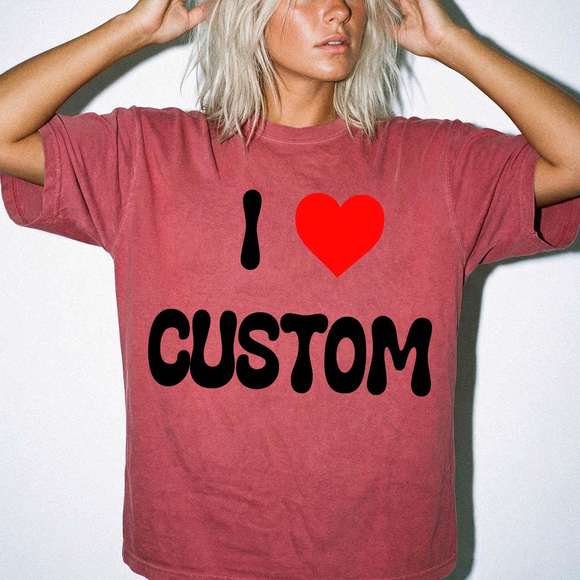 Custom Comfort Colors Tee | Personalized Text Shirt | Custom Logo T-Shirt | Group Gift Shirt | Small Business Merch | Custom Quote Tee