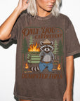 Only You Can Prevent Dumpster Fires Comfort Colors Shirt, Funny Raccoon Ranger Tee, Sarcastic Nature Parody T-Shirt, Funny Camping Shirt,