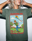 Hanging On By A Fucking Thread Comfort Colors T-Shirt, Funny Sarcastic Tee, Retro Vintage Graphic T-Shirt, Mental Health Humor Shirt,