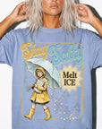 Stay Salty Melt Ice Comfort Colors Tee Shirt, Vintage Illustration Tee, Political Statement T-Shirt, Retro Rain Girl Graphic Shirt,