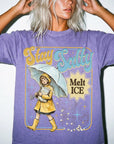 Stay Salty Melt Ice Comfort Colors Tee Shirt, Vintage Illustration Tee, Political Statement T-Shirt, Retro Rain Girl Graphic Shirt,