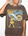 Stay Salty Melt Ice Comfort Colors Tee Shirt, Vintage Illustration Tee, Political Statement T-Shirt, Retro Rain Girl Graphic Shirt,