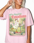 Off to Regulate Emotions Comfort Colors Shirt, Funny Goose Scooter Tee, Mental Health Awareness T-Shirt, Cute Silly Goose Shirt,
