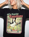 Off to Regulate Emotions Comfort Colors Shirt, Funny Goose Scooter Tee, Mental Health Awareness T-Shirt, Cute Silly Goose Shirt,