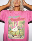 Off to Regulate Emotions Comfort Colors Shirt, Funny Goose Scooter Tee, Mental Health Awareness T-Shirt, Cute Silly Goose Shirt,