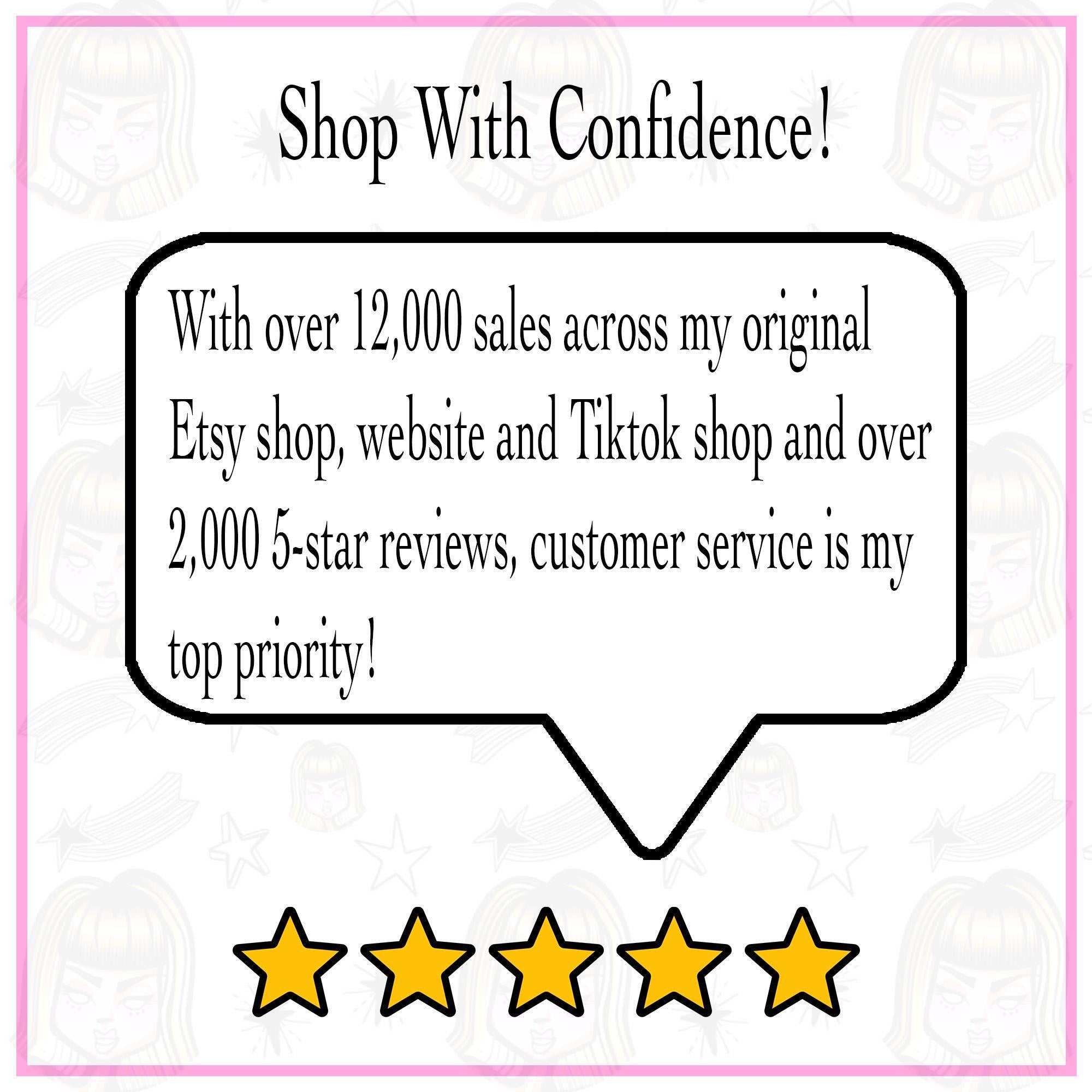 a speech bubble containing text, with a 5-star rating and a 5-star review visible below it.