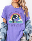 Funny ADHD Orca Comfort Colors Graphic Tee, Current Side Quest Shirt, Rainbow Whale Shirt, ADHD Awareness Tee, Neurodivergent Gift