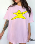 Motivational Star Comfort Colors Graphic Tee, Your Did It Shirt, Funny Ironic Meme Tee, Y2K Doodle Star Shirt, Trendy Sarcastic Gift
