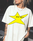 Motivational Star Comfort Colors Graphic Tee, Your Did It Shirt, Funny Ironic Meme Tee, Y2K Doodle Star Shirt, Trendy Sarcastic Gift
