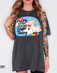 Feeling Extra Fucking Stabby Today Comfort Colors Graphic Tee, Funny Unicorn Shirt, Sarcastic Rainbow Tee, Adult Humor Gift Shirt