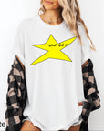Motivational Star Comfort Colors Graphic Tee, Your Did It Shirt, Funny Ironic Meme Tee, Y2K Doodle Star Shirt, Trendy Sarcastic Gift
