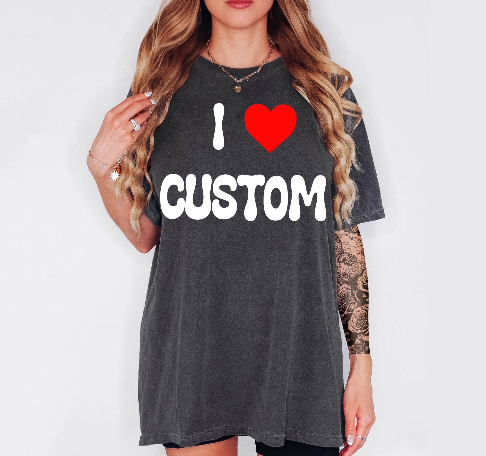 Custom Comfort Colors Tee | Personalized Text Shirt | Custom Logo T-Shirt | Group Gift Shirt | Small Business Merch | Custom Quote Tee